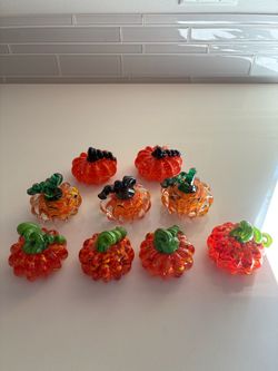 Blown Glass Pumpkins $12 Each
