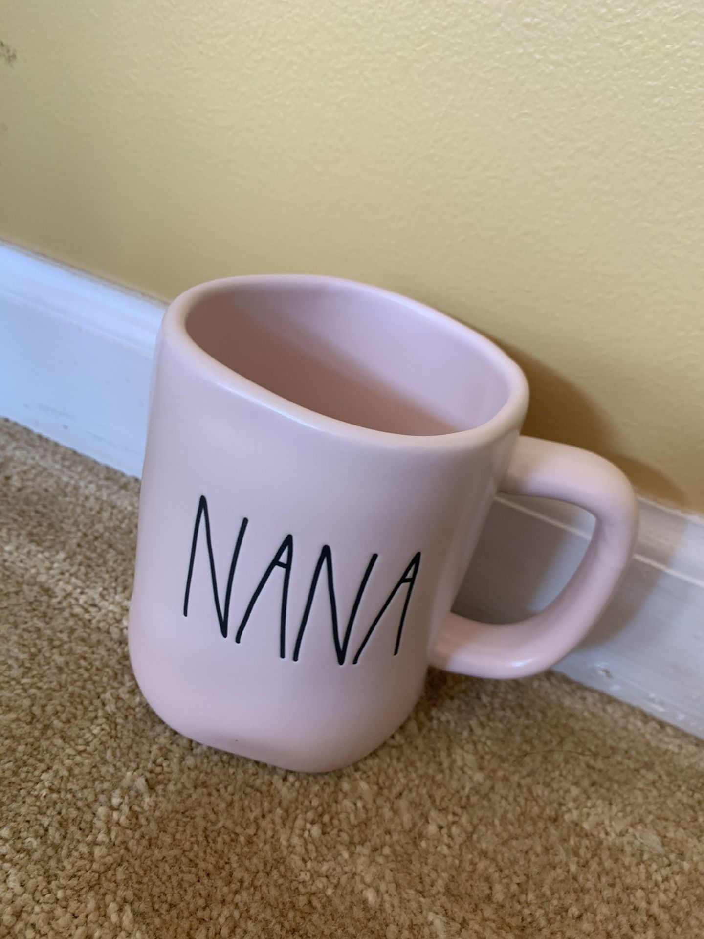 Rae dunn NANA pink coffee mug