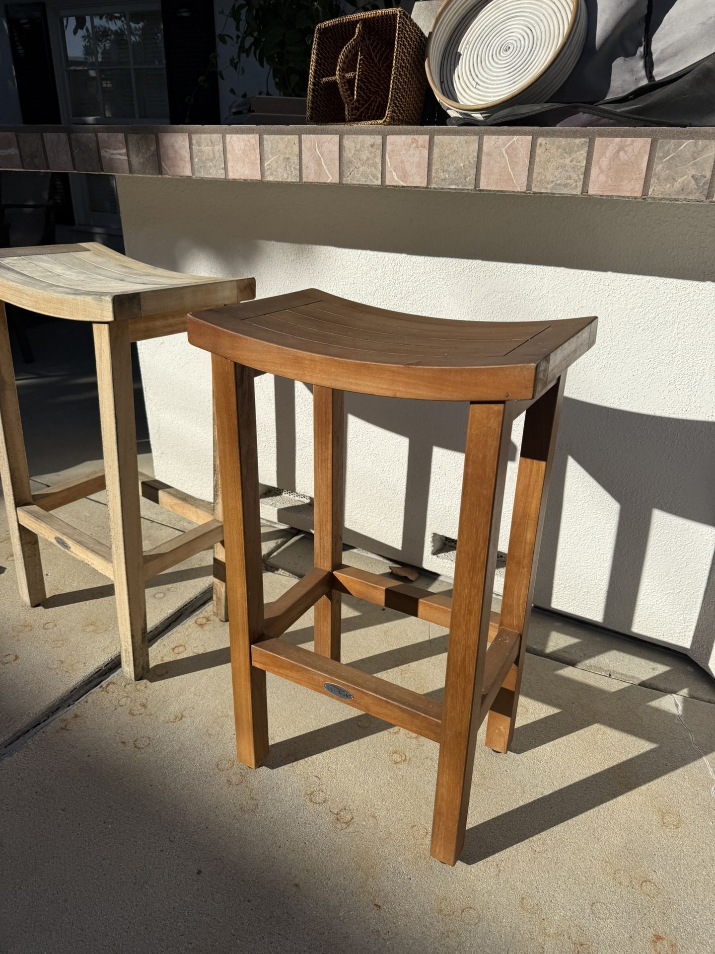 Teak  Bar Stools 