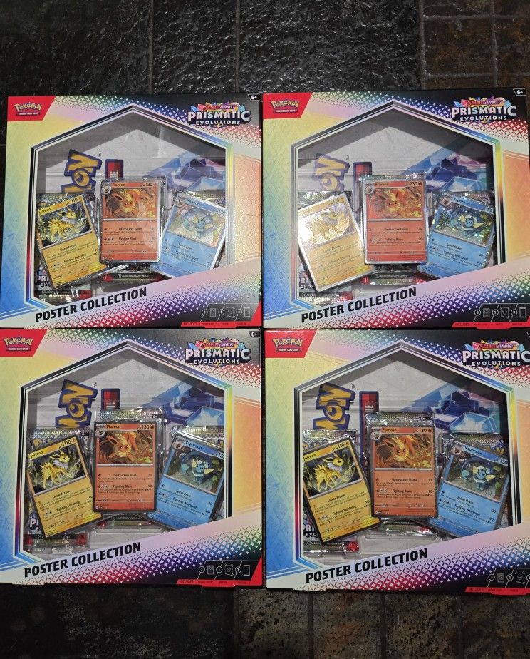 Pokemon Prismatic Evolutions Poster Collection Sealed