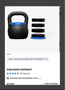 Rep Fitness 24KG (53lbs.) Adjustable Kettlebell
