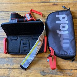 Mifold Grab And Go Compact Car Booster Portable Seat 40 To 100 Lbs Travel seat