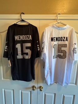 Mendoza raider jerseys brand new 2x men’s black and white 50 each