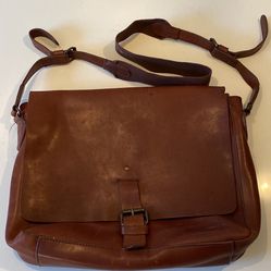Ll Bean Leather Messenger Bag Thumbnail