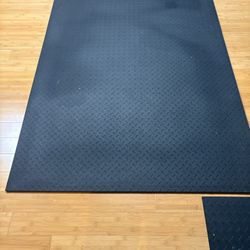 Heavy Duty Diamond Pattern 1/2 Rubber Gym Mat