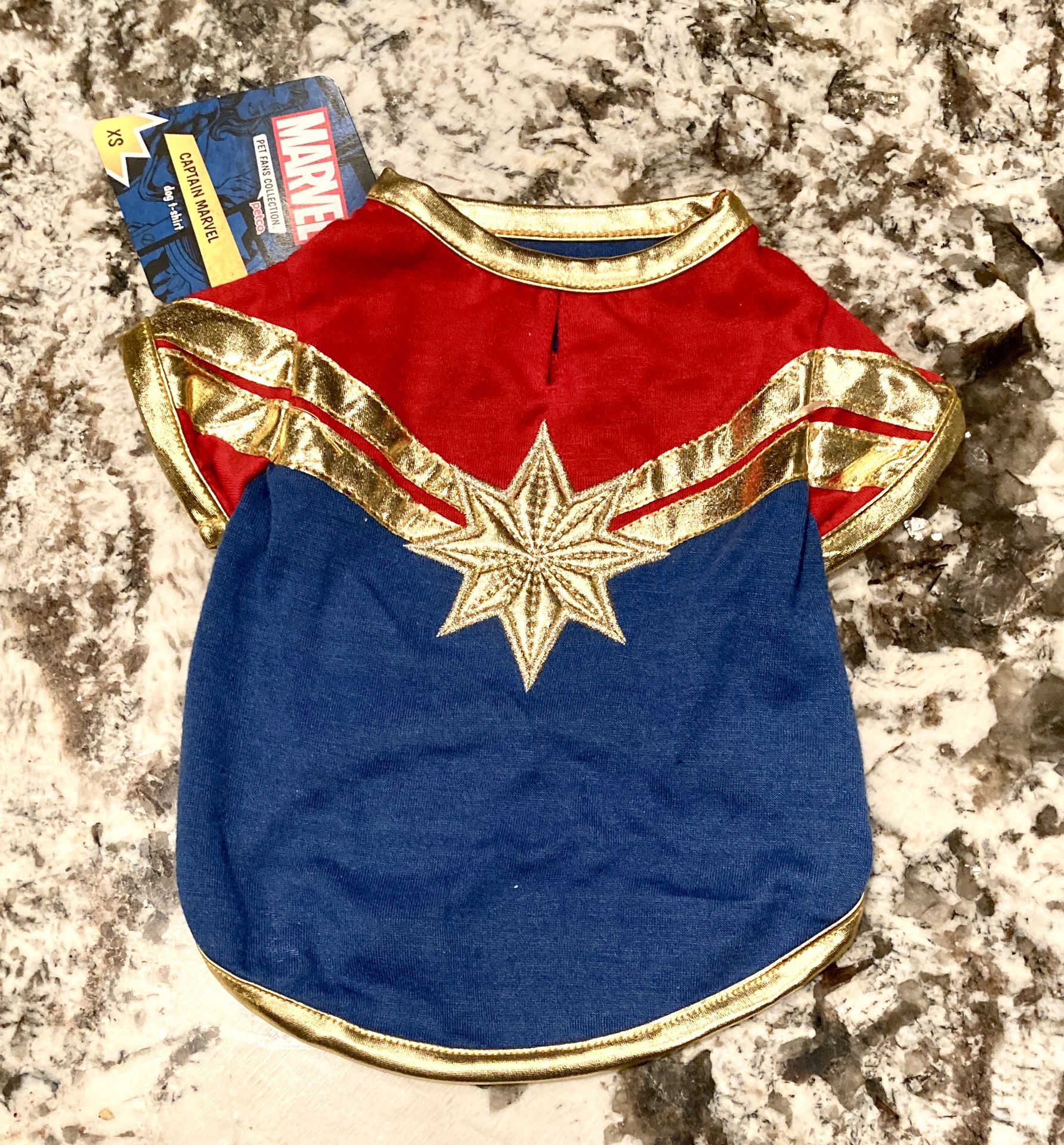 NEW Avengers Captain Marvel Dog Shirt - XS