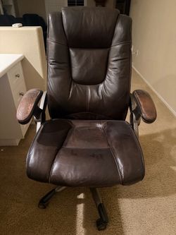 Brown Leather Office Chair