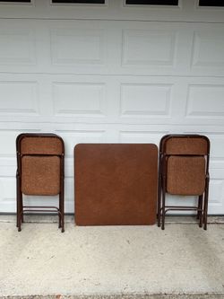 Card Table & 4-Folding Chairs