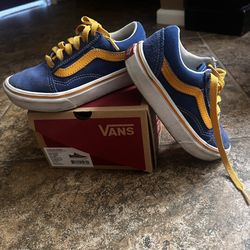 Vans (kids) Blue And Yellow Size 11.5