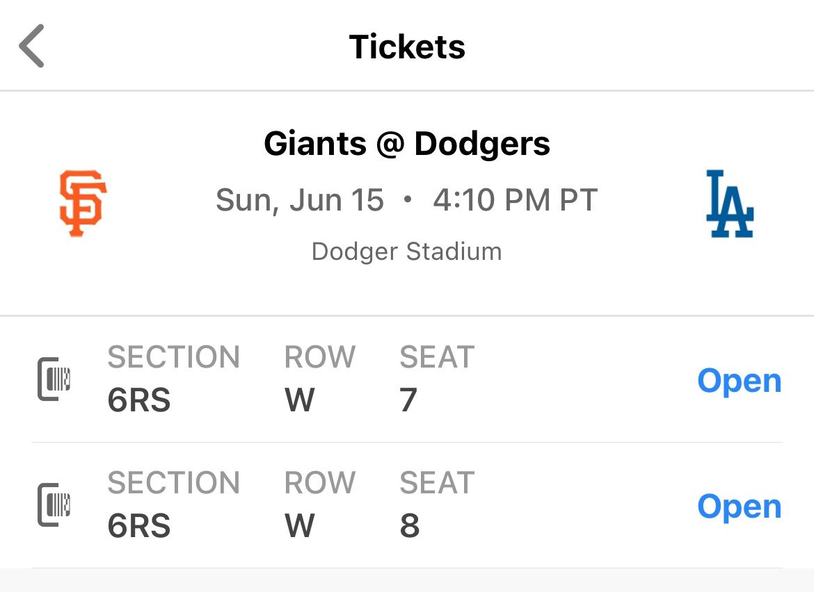 Dodgers vs Giants