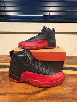 Air Jordan 12 Retro Flu Game - Black / Varsity Red - BRAND NEW MENS SIZE 12