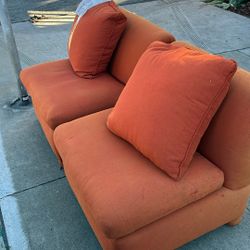 Free Longe Comfy Chairs Burnt Orange