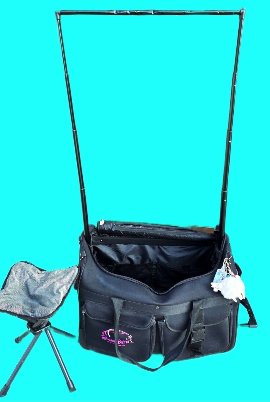 Dream Duffle Dance Competition Bag. Costume bar and stool included.