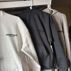 Essentials Hoodies Black/Light Oatmeal/Dark Oatmeal