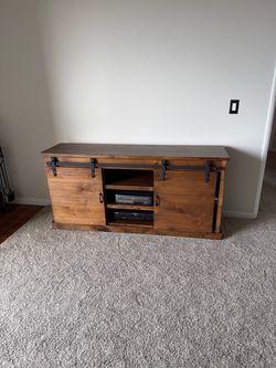 Wood TV Stand. 66 inches.