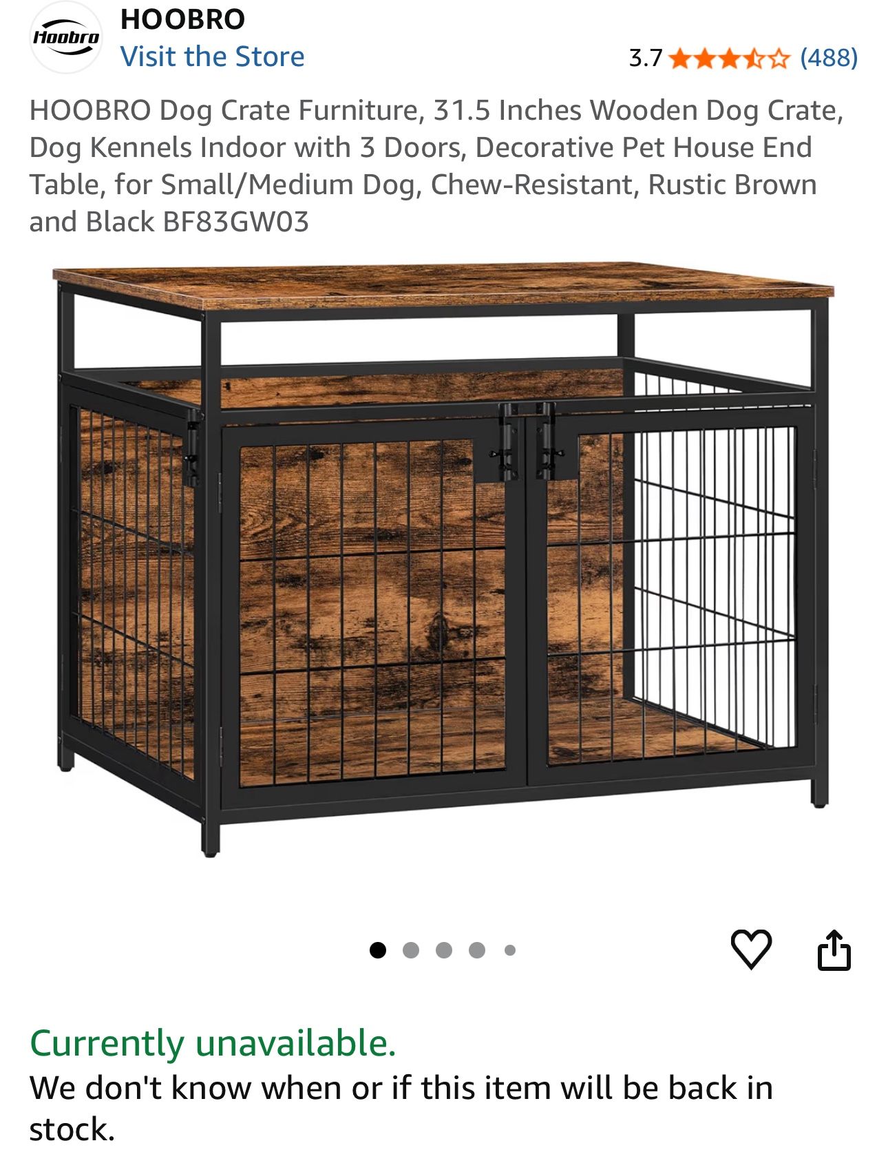 Dog Crate / End Table