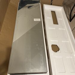 Brown Oak Jewelry Storage Mirror