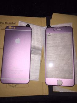 Rose gold iPhone 6/6s titanium screen cover