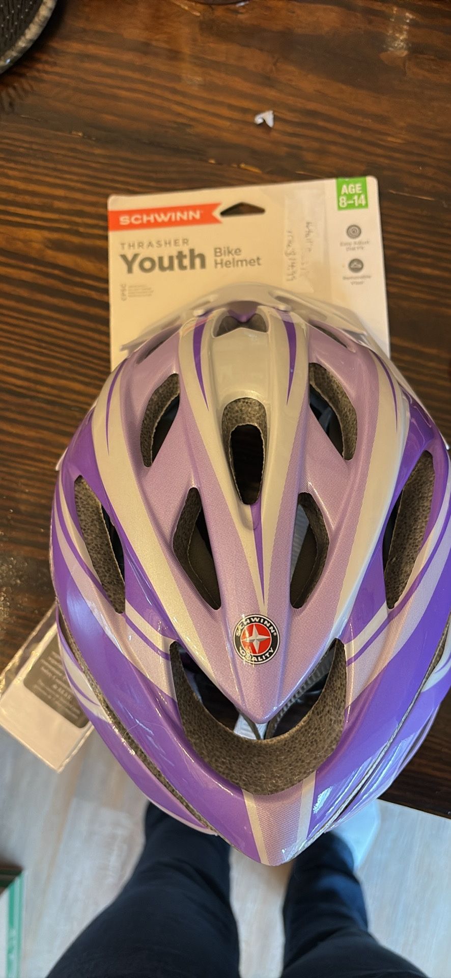 Purple Schwinn Helmet