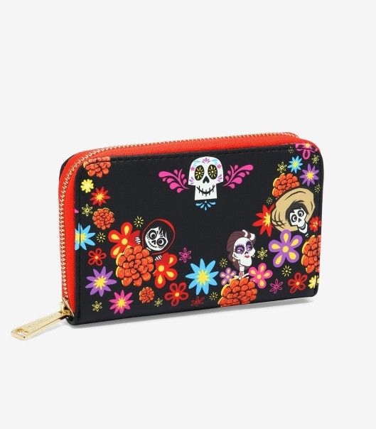 Loungefly Disney Pixar Coco Land of the Dead Family Small Zip Wallet