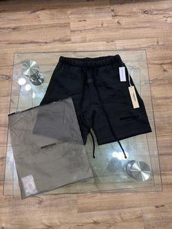 Fear of God Essentials Black Sweat Shorts