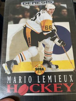 Mario Lemieux Hockey Sega Genesis Game