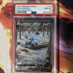 Pokémon Glacéon V Alter Art PSA 10