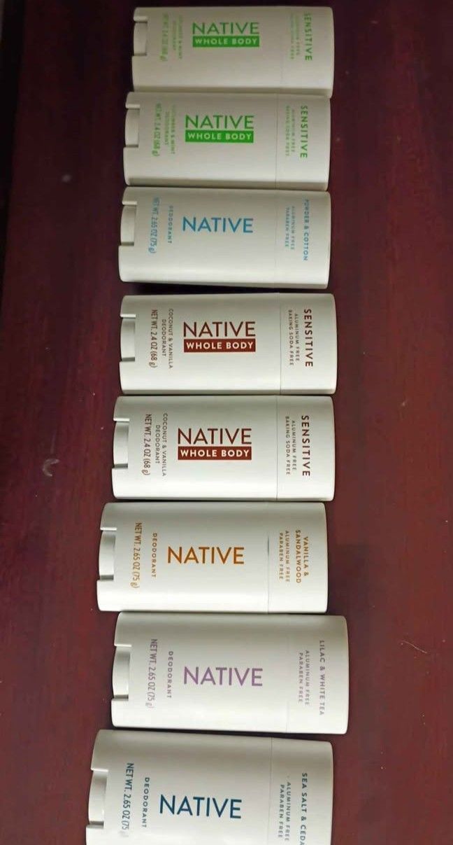 Assorted Scents Of Native Deodorant X8