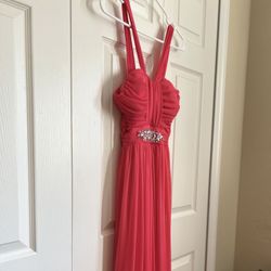 New Pink Full Length Prom dress size 5/6