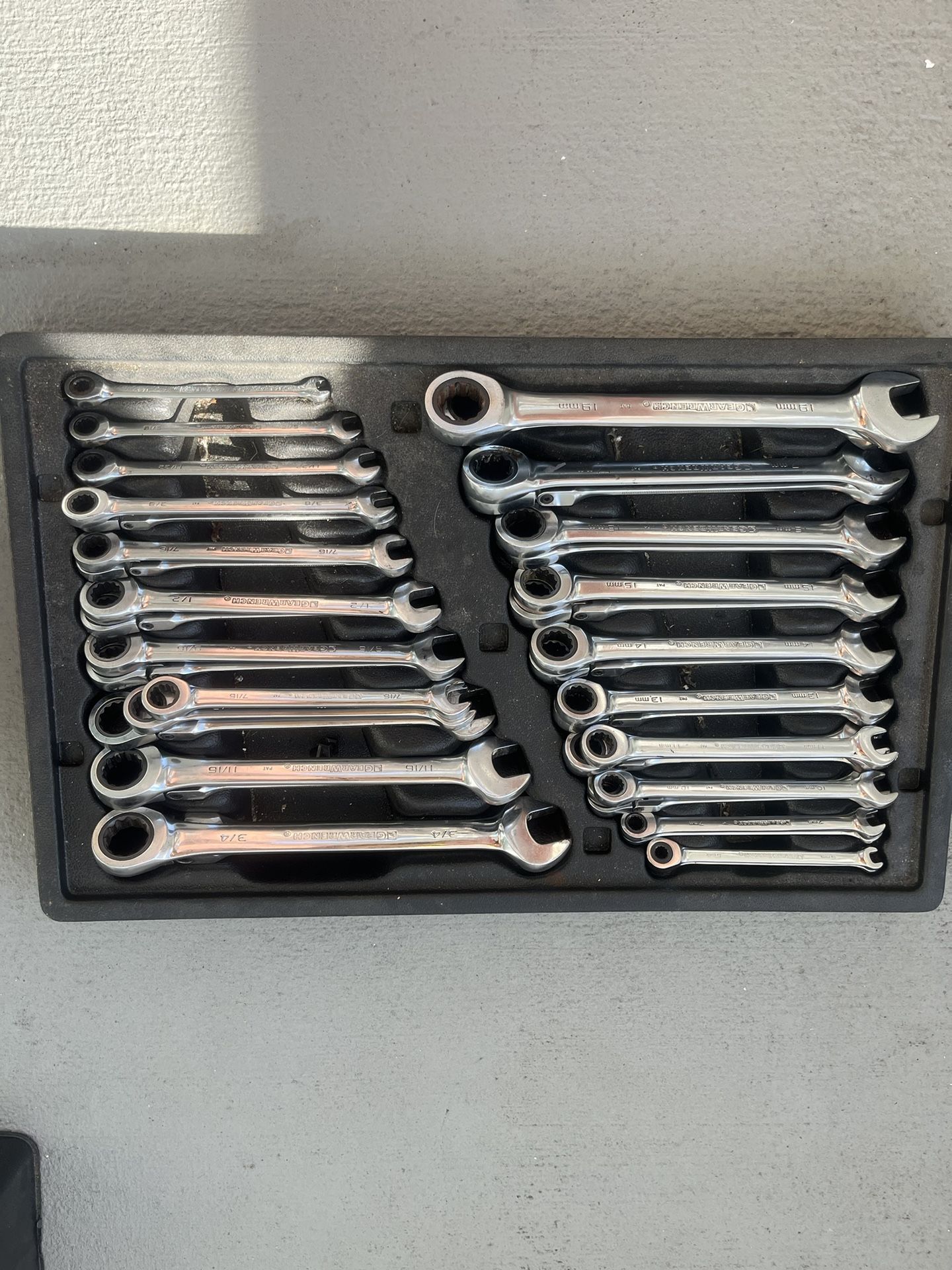 Ratcheting Wrench Set 