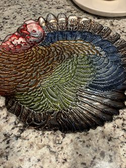 COLORFUL TURKEY PLATTER