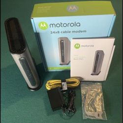 Motorola DOCSIS 3.0 24x8 Cable Modem, up to 1000 Mbps speed | mb7621
