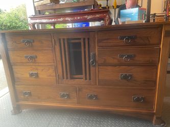 Wood buffet cabinet