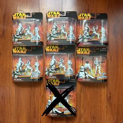NEW Star Wars CLONE TROOPERS Figure - Army of Clones and Jet Backpack Revenge of the Sith