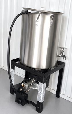 Commercial-Style Stainless Steel Cooking/Brewing Setup for Sale