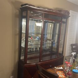 China Hutch Furniture - Cherry Color