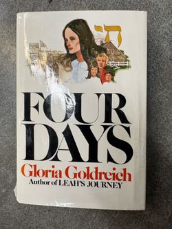 Four Days Gloria Goldreich Hardcover 1st Ed 1980 Harcourt DJ Ex Libris