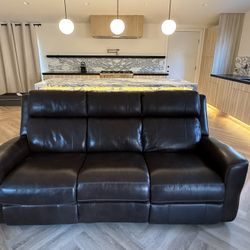 Leather Reclining Couch from Living Spaces
