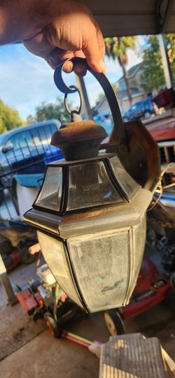 Outdoor Wall Fixtures 3 Used But Still Works 