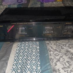 Teac W-500R Auto Reverse Double Cassette Deck 