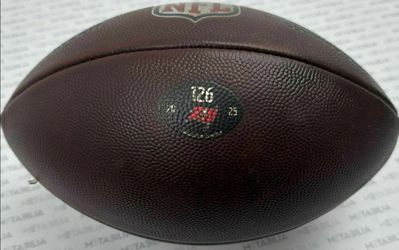 2025 Tampa Bay Buccaneers Game Used Football comes with COA (used vs Patriots/Bills)