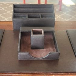 Levenger Bomber Jacket Desk Organization Set