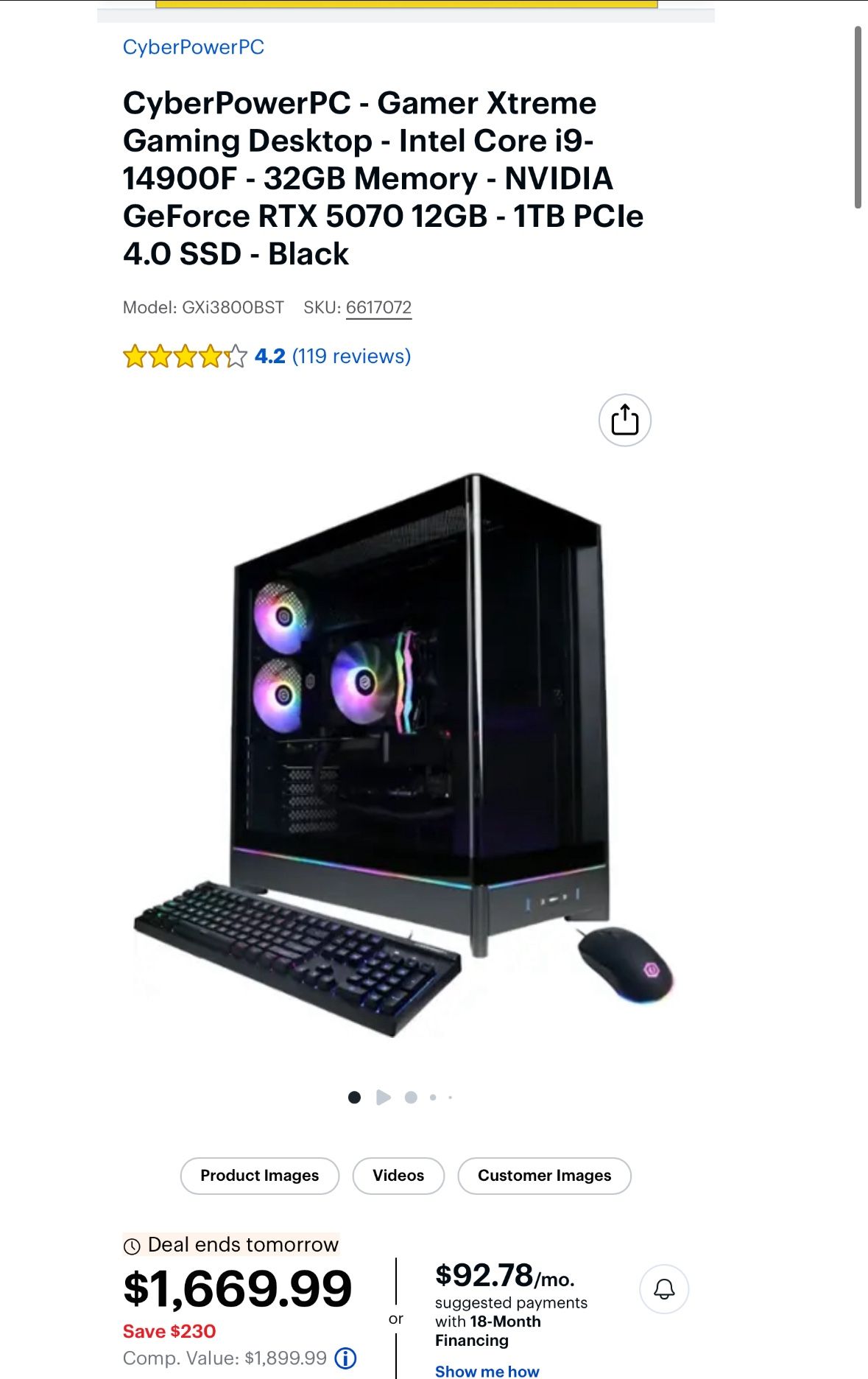 Brand New High End Gaming Pc