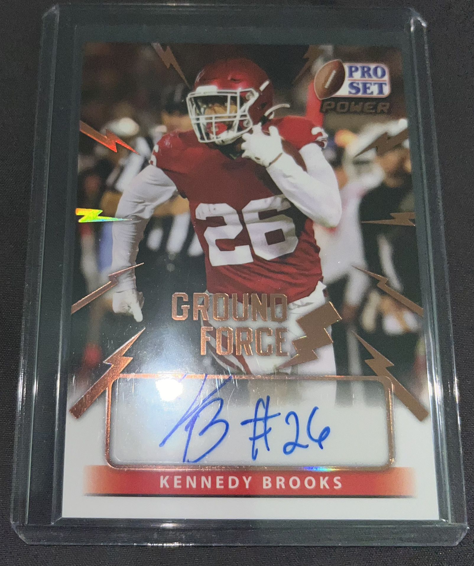 Kennedy Brooks Autographed Card