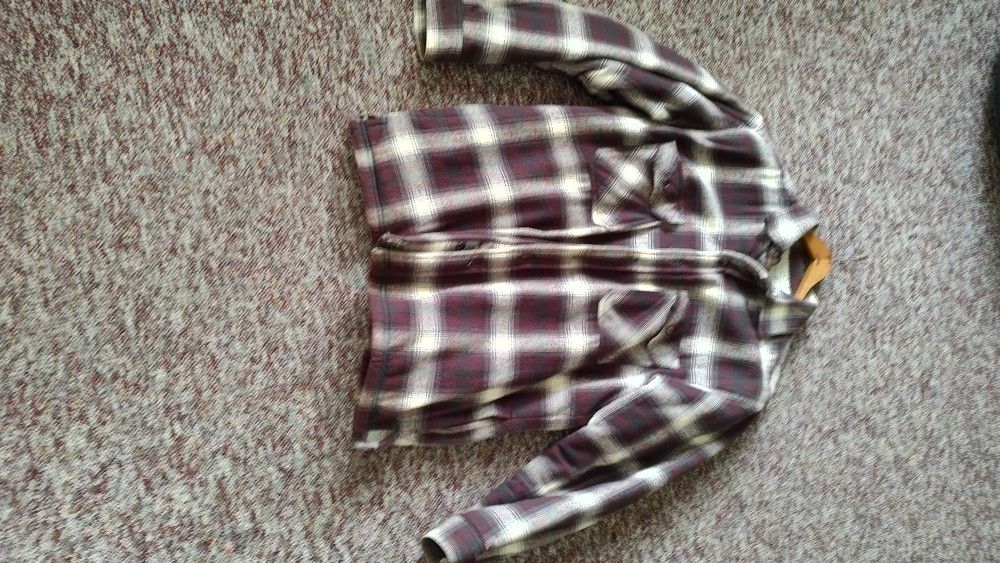 Flannel Jacket With Sherpa Lining Size Medium