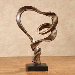 Lifes Journey Abstract Heart Table Sculpture