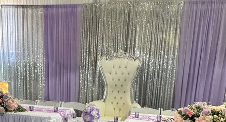 Curtain back drop