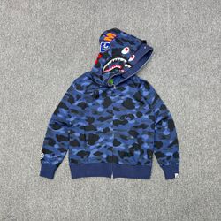 Blue bape hoodie