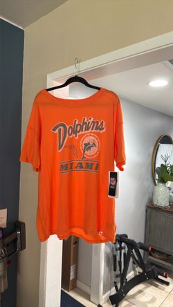 Miami Dolphins Women’s Size XL NFL Orange Graphic T-Shirt
