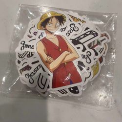 One Piece Random Sticker Lot - 50pcs - Anime Luffy OP - 2 inch Size